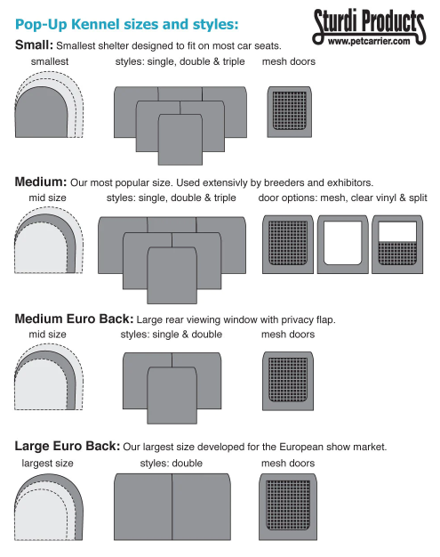 Sturdi Products Pop-Up Kennel Single Medium (aka Show Shelter)