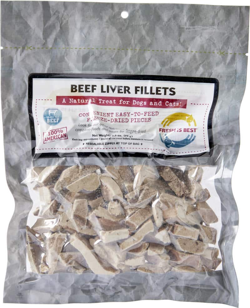 Fresh Is Best Freeze Dried Beef Liver Fillets 3.5 oz