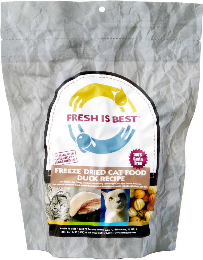 Fresh Is Best Freeze Dried Duck Cat Food 8 oz